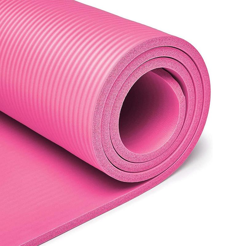 Extra-Thick 10mm Yoga Mat – Non-Slip, Anti-Tear Pilates and Fitness Mat with Carrying Straps – 72 x 24 x 0.4 Inch – Available in Blue and Pink