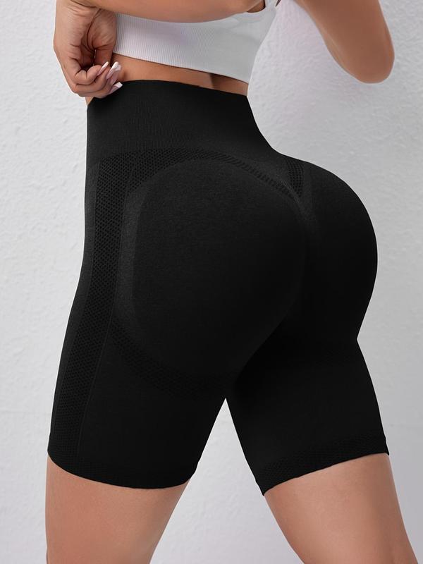 Women's High Waist Sports Shorts, Sporty Wide Waistband Skinny Shorts for Women, Biker Shorts, Ladies Sportswear Gym Shorts for Indoor Outdoor Wear