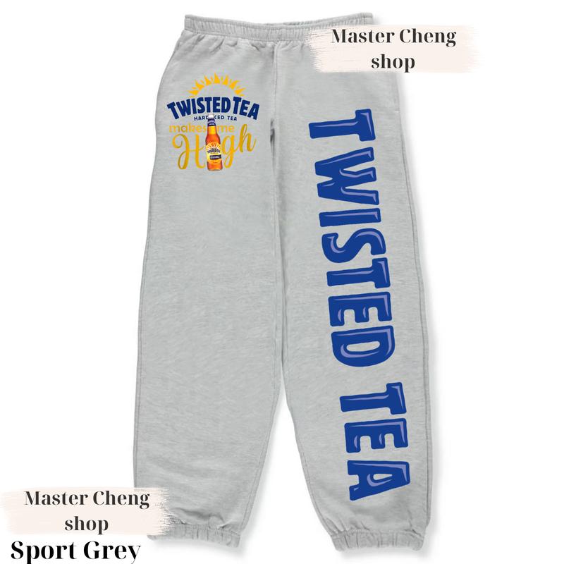 Streetwear Graphic Twisted Tea Make Me High Unisex Sweatpants For Running, Streetwear Hip Hop Joggers, Gift For Him Menswear Trouser