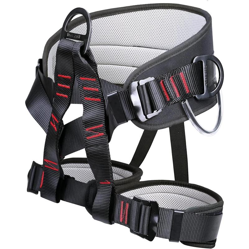 Adjustable Thickness Climbing Harness Half  Harnesses for Fire Rescuing Caving Rock Climbing Rappelling Tree Protect  Safety Belts