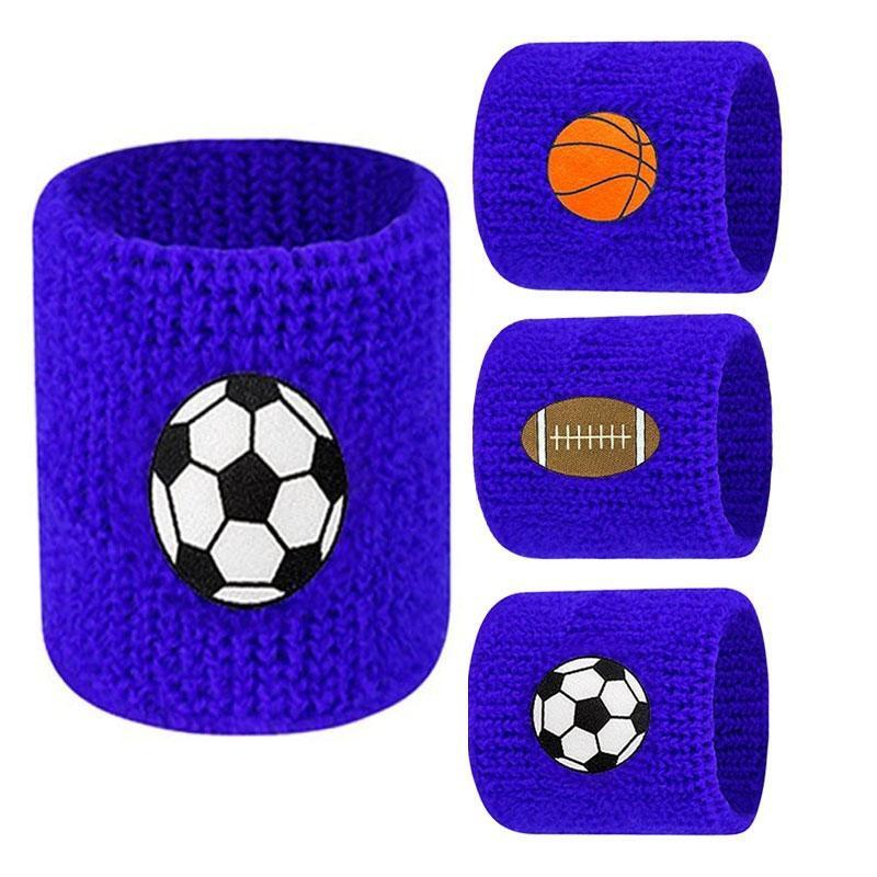 Sports Wristband, 1 Count Football & Basketball Pattern Wristband, Sports Wristband for Men & Women, Sports & Outdoor Accessories