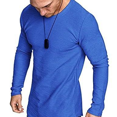 COOFANDY Men 2 Pack Muscle Fitted T Shirt Gym Workout Athletic Long Sleeves Tee Black Friday Clothes