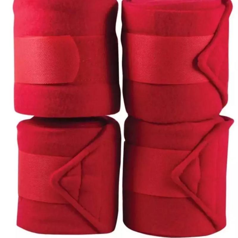 Set of 4 Horse Polo Wraps Fleece Bandages Leg Wraps