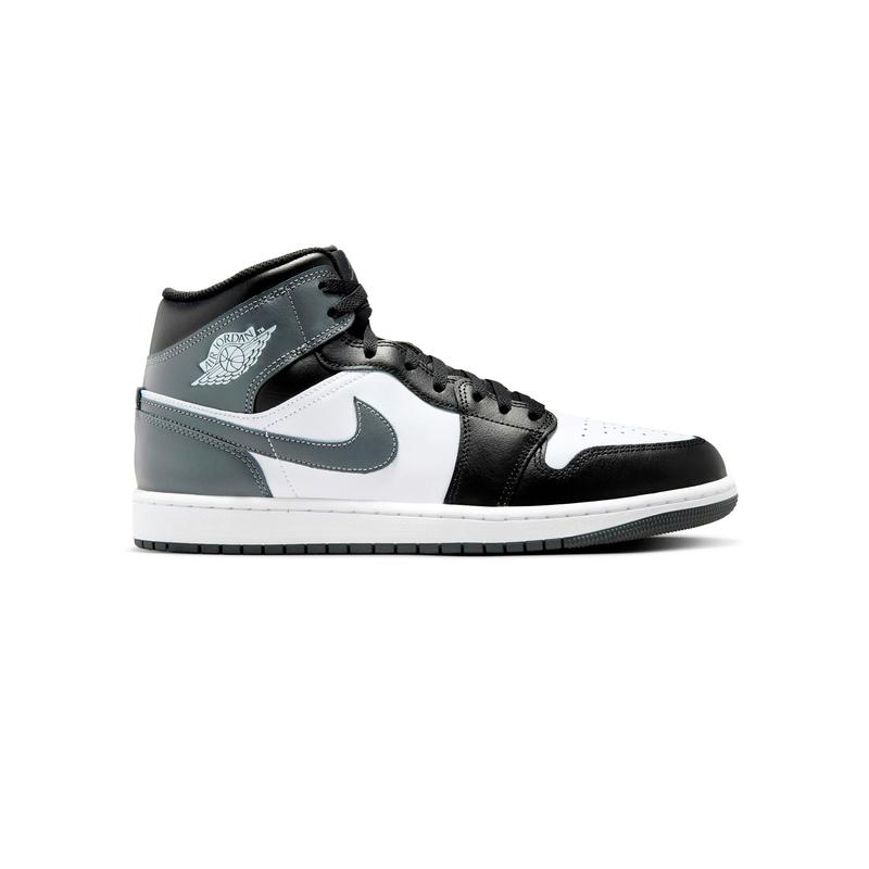 Men's Jordan 1 Mid Black Iron Grey-White (DQ8426 001)