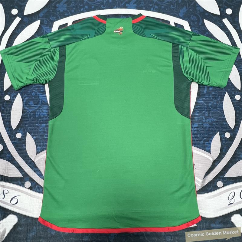 22 Mexico Home Short Sleeve Green Soccer Jerseys