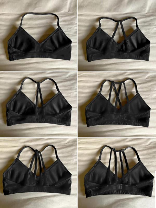 Plain Ruched Padded Wireless Sports Bra, Breathable Comfortable Cozy Lingerie Top, Sports Bra for Women, Strappy Bralette, Workout Yoga Bra, Gym Clothes, Comfort Womenswear, Fall Outfits, Fallfreshness Clothes