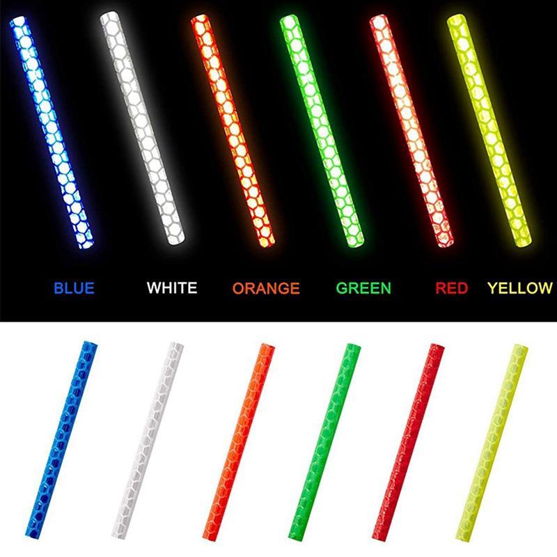 Bicycle Spoke Reflector, 12pcs set Colorful Bicycle Spoke Reflector, Night Riding Warning Strip, Cycling Accessories for Road Mountain Bike