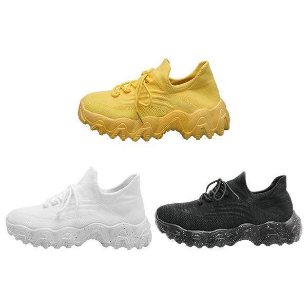 3 pairs Women's Low Top Lace-up Sneakers for Summer 2025, Ankle Socks and Knit Sports Running Shoes, Back To School Workout Sneakers for Fall Outfit