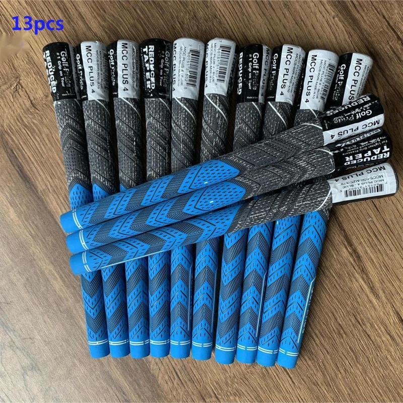 13pcs set Professional Soft Rubber Non-slip Golf Putter Grip, 13pcs set Standard midsize Golf Club Grips Fit for All Weather, Golf Grips, Golf Accessories