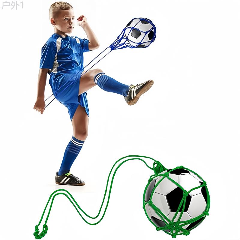 Football Training Juggling Kick Trainer Net, Soccer Training Device, Elastic Rebound Bag, Football Rebound Practice Belt