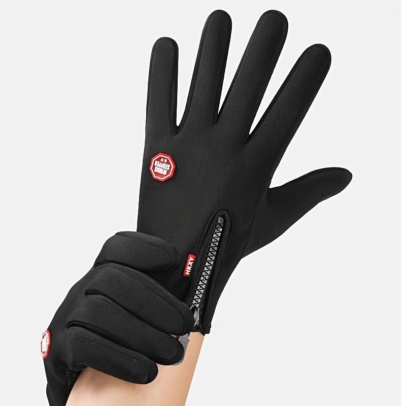 Winter Warm Gloves for Men and Women, Touchscreen Compatible, Non-Slip, Windproof, Cycling Sports Gloves for Outdoor Enthusiasts, Skiing and Cold Weather Activities - Hand Wash Only, Velcro Closure, Knitted Polyester Fabric Waterproof Touch wind  gloves