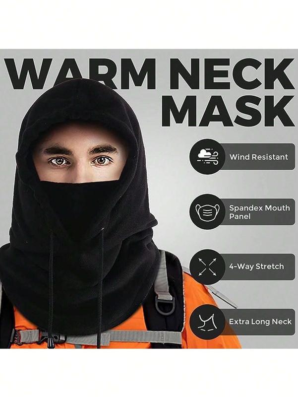 Warm Balaclava Ski Mask for Men and Women - Breathable and Comfortable Face Mask for Sports - Black