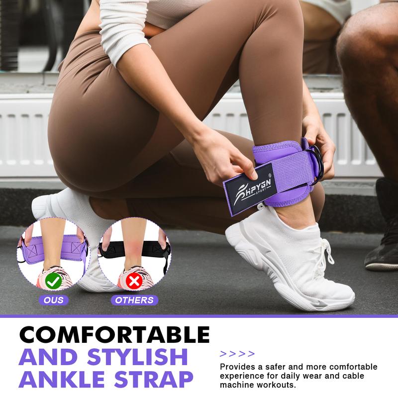 Ankle Resistance Bands, Ankle Bands for Working Out with Cuffs, Resistance Bands for Leg Butt Training Workout Equipment for Kickbacks Hip Gluteus Training Exercises, Ankle Strap with Exercise Bands,Best Christmas Gifts for Women