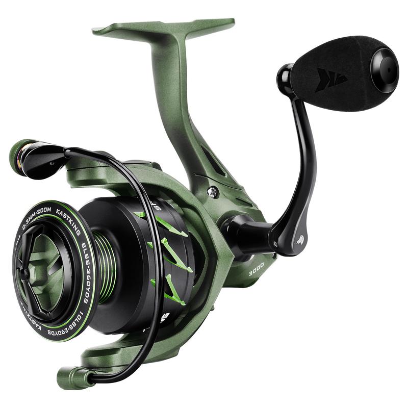 KastKing Spartacus II Fishing Reel - New Spinning Reel – Sealed Carbon Fiber 22LBs Max Drag - 7+1 Stainless BB for Saltwater or Freshwater – Gladiator Inspired Design – Great Features