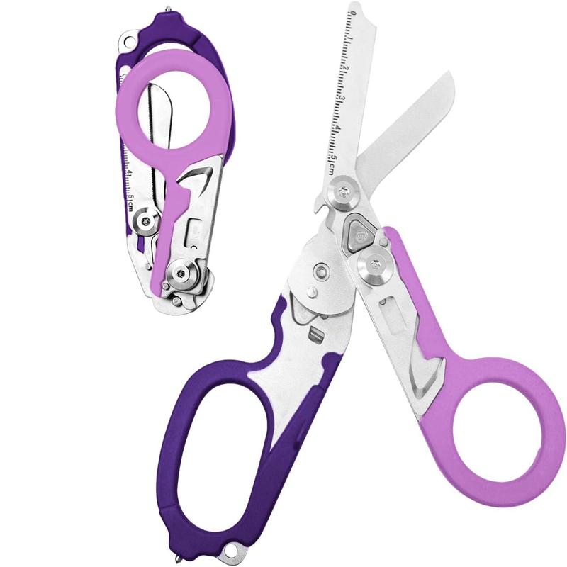 Multifunctional Foldable Scissors, Outdoor Camping Folding Scissors, Multi-purpose Tactical Pliers, Emergency Medical Scissors