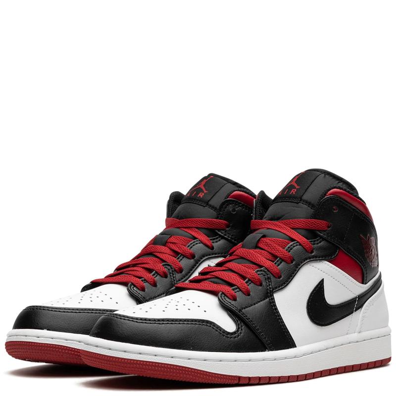 Nike Air Jordan 1 Mid Gym Red Black Toe DQ8426-106 Mens Fashion Sneakers New