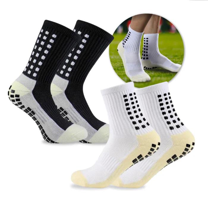 6 Pairs Mens Soccer Socks Grip Non-Slip Football Baseball Soccer Socks for Women Men's  Anti Slip Grip Pads Sports Athletic Socks