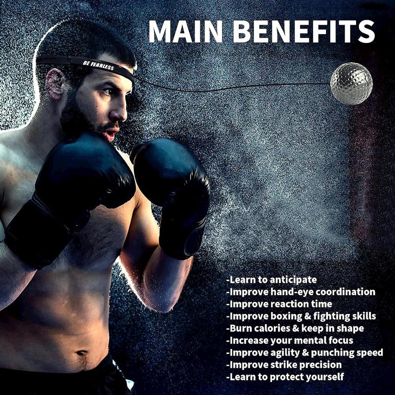 Boxing Reflex Ball for Adults, Sports Reaction Balls,Speed Flex,Boxing Machine,Boxing Training Ball,Improve Hand Eye Coordination, Punching Speed JFHH