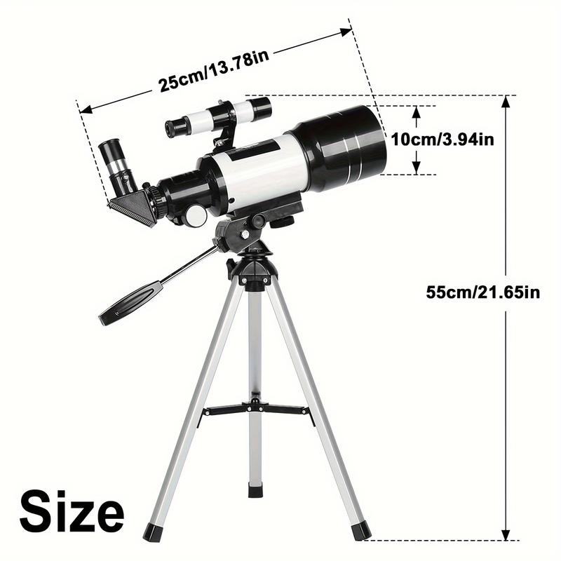 150X Telescope, 70mm Aperture Telescope For Adults High Powered, Portable Astronomical Telescope For Kids With Tripod Phone Adaptere And Wireless Remote