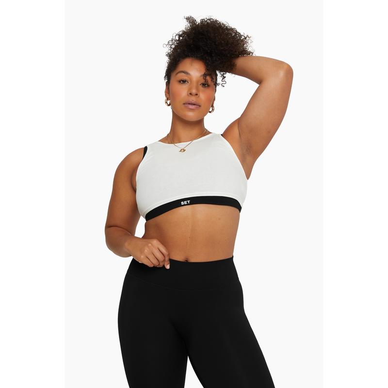 SPORTBODY® LAYERED TANK BRA - ONYX