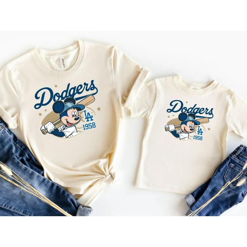 #Miickkey's Dodgers 1958 Baseball Shirt for Youth and Adult, Baseball Shirt, Sport Dodgers Baseball Shirt, Dodgers Sweatshirt