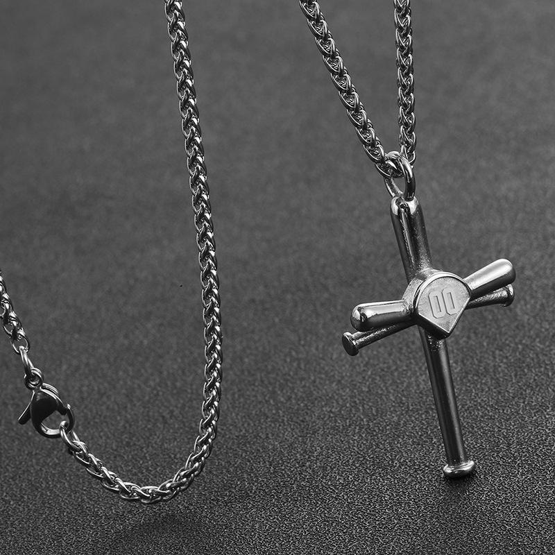 Titanium Steel Outdoor Baseball Bat Titanium Steel Cross Stainless Steel Baseball Number 0-99 Tide Accessories for Men and Women