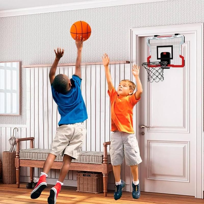 Indoor Basketball Silent - High-Elasticity Foam - Quiet Dribbling Ball - Various Indoor & Outdoor Activities - Experience Low Noise Play