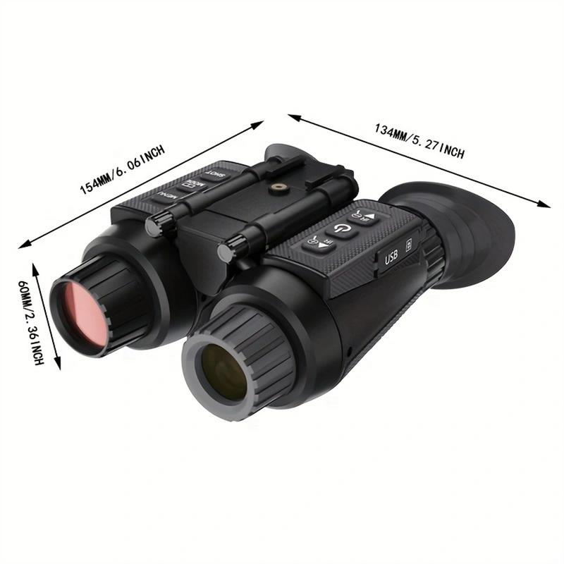 Night Vision Goggles - 4K Digital Infrared Binoculars for Helmet-Mounted Surveillance, Wildlife Observation, and Hunting, Featuring Military Tactical Design for Adults