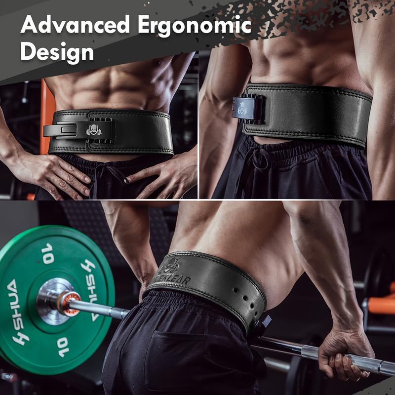 Quick Buckle Belt, Weightlifting Belt, Strength Weightlifting Training, with 10mm Back Support, Suitable for Weightlifting, Deadlift, Squat, Core Strength Training, Suitable for Both Men and Women