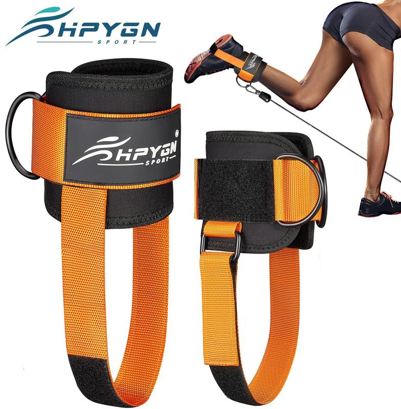 Ankle Strap for Cable Machine, Padded Ankle Straps for Cable Machine Kickbacks, Glute Workouts, Leg Extensions, Curls, Booty Hip Abductors Exercise, Adjustable Comfort Ankle Cuff for Gym,Best Christmas Gifts