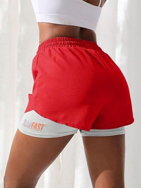 Women's 2024 Drawstring High Waist Sports Shorts, Matching Chic Clothes Women, Solid Elastic Waist Shorts, Casual Matching Sporty Shorts, Gym Shorts, Summer Outfits 2024