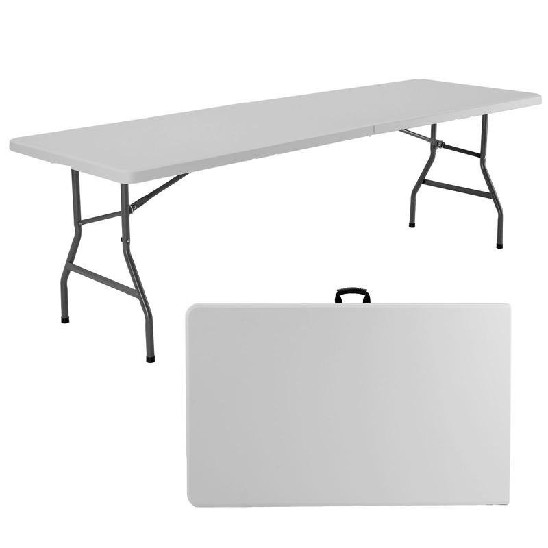 Sweet Furniture Folding Table Outdoor Indoor Heavy Duty Portable Table with Carrying Handle for Camping Picnic Party