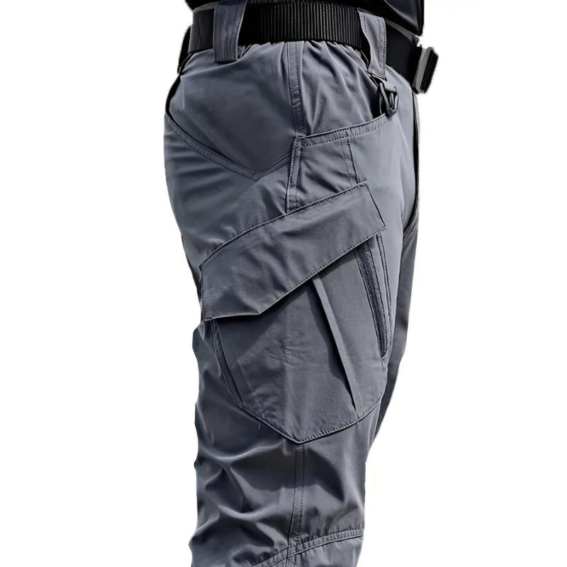 Men's Durable Cargo Pants, Men's Tactical Pants With Multi Pockets For Outdoor Hiking Camping, Spring Fall