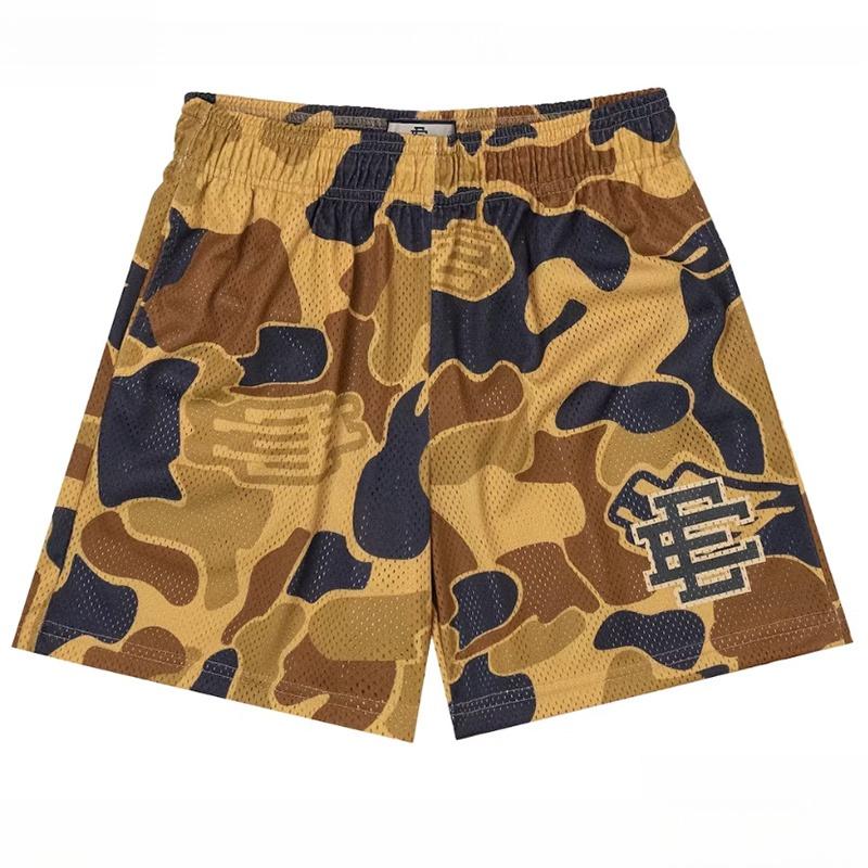 Kalisha EE Men's American Camouflage Sports Shorts, Loose-Fitting Breathable Casual Quarter-Length Pants, Running Fitness Training Basketball Shorts