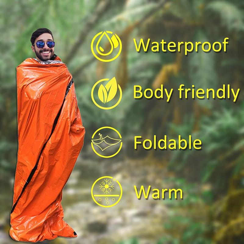 Outdoor Camping First Aid Sleeping Bag, Thermal Waterproof Survival Tool, Hiking Sack Equipment, Camping & Hiking Equipment, Christmas Gift