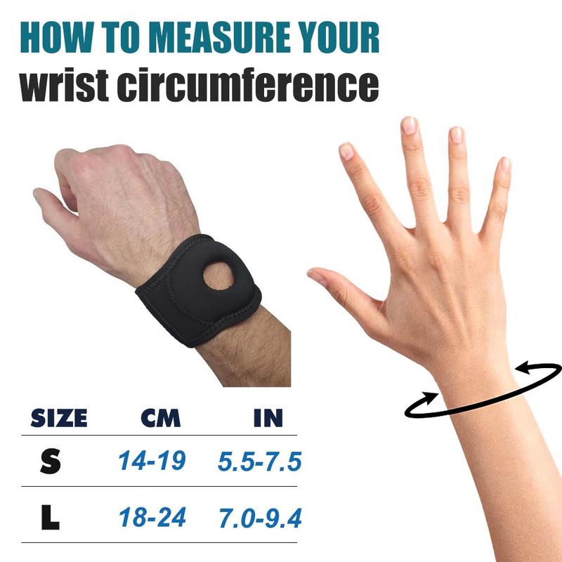 Sports Wristband, 1 Count Wrist Compression Padded Wrist Wrap with Hole, Wrist Support for Working Out, Wrist Wraps Men Women