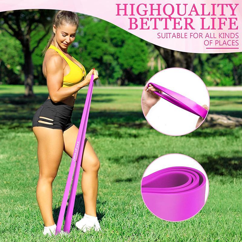 5-100 LBS Stretching Aid Resistance Band, 4 Counts set Portable Fitness Equipment, Muscle Training Equipment for Home Gym Workout, Gym Equipment