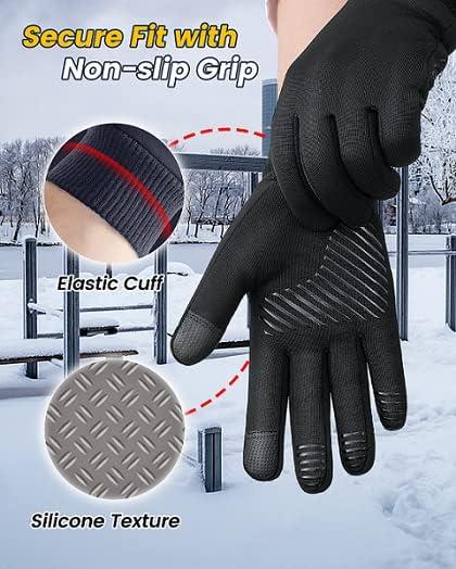 Winter Gloves for Women Running in Cold Weather - Touchscreen Gloves for Bike Hiking