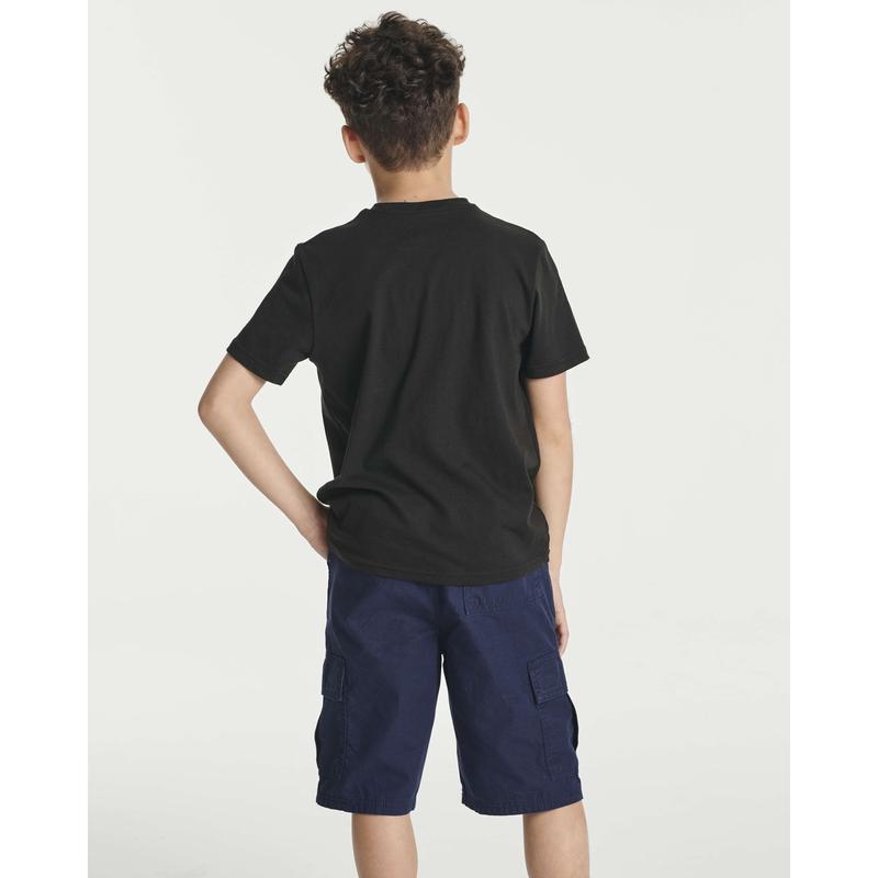 Real Essentials 5 Pack: Boys' Cotton Short Sleeve Crew Neck T-Shirts Outdoor (Ages 4-18)