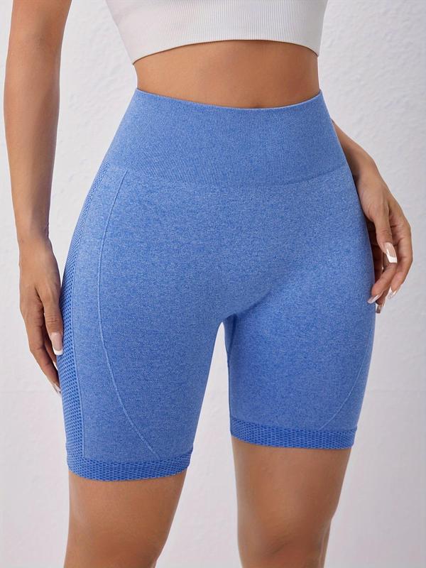 Women's High Waist Sports Shorts, Sporty Wide Waistband Skinny Shorts for Women, Biker Shorts, Ladies Sportswear Gym Shorts for Indoor Outdoor Wear