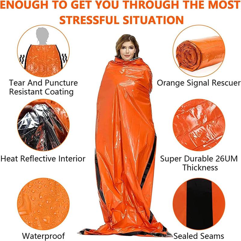 Outdoor Camping First Aid Sleeping Bag, Thermal Waterproof Survival Tool, Hiking Sack Equipment, Camping & Hiking Equipment, Christmas Gift