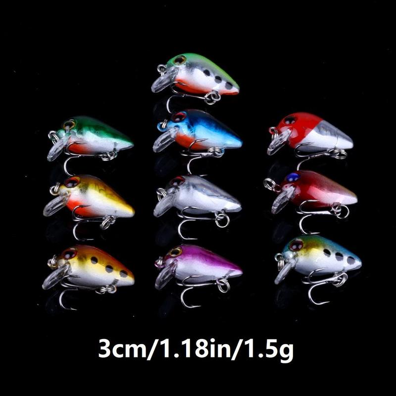 Durable Artificial Fishing Lure, 56pcs set Mixed Color & Shape Fishing Lure with Hook, Durable Mixed Fishing Baits for Outdoor Fishing Christmas Gifts, Fishing Gifts for Men, Christmas Gift