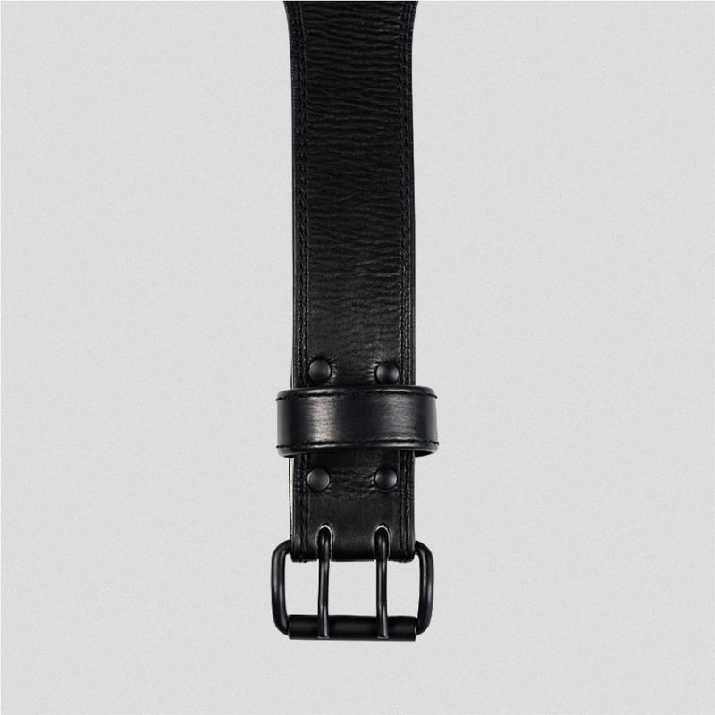 GymReapers Leather Weightlifting Belt for Core Support and Durability