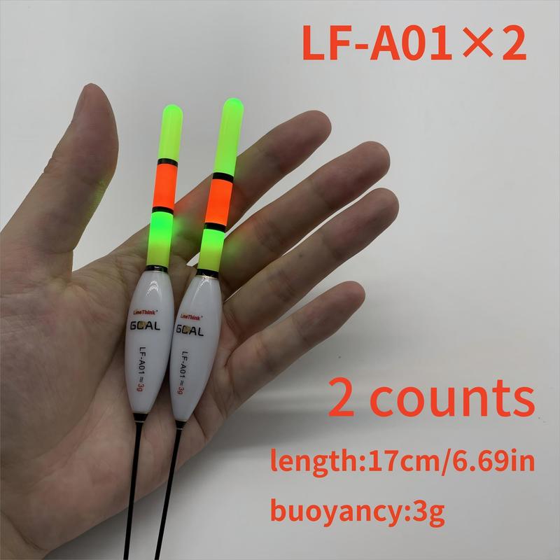 Luminous Fishing Float, 2 Counts set Fishing Bobber Float For Night Fishing, High Buoyancy Electronic LED Float, Fishing Accessories