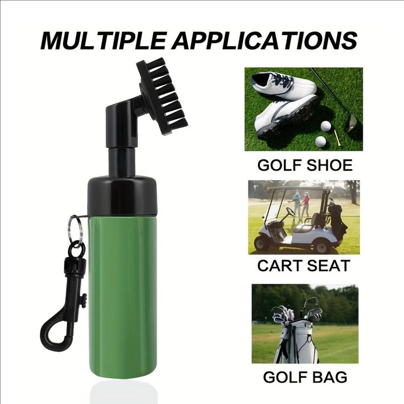 Multifunctional Golf Club Cleaning Brush with Water Spray Bottle, 1 Count Portable Golf Club Head Groove Cleaning Tool, Golf Cleaning Brush