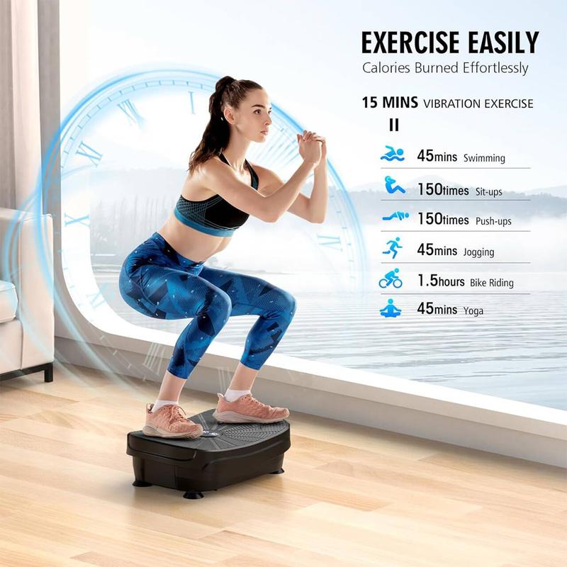 Vibration Plate Exercise Machine,Vibration Plate,Workout Equipment,Vibration Plate for Lymphatic Drainage,Vibrating Plate Exercise Machine,Waver Vibration Plate,Vibration Plates,Whole Body Workout Vibration Fitness Platform