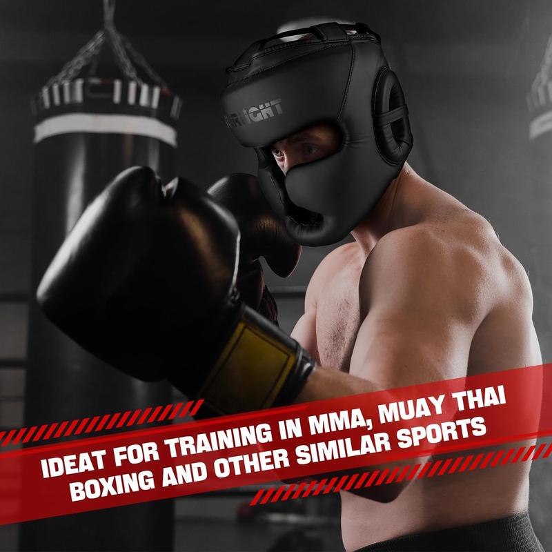 Boxing Headgear,Closed Type Boxing , Adjustable Size for Boxing, MMA, Muay Thai, Kickboxing & Martial Art