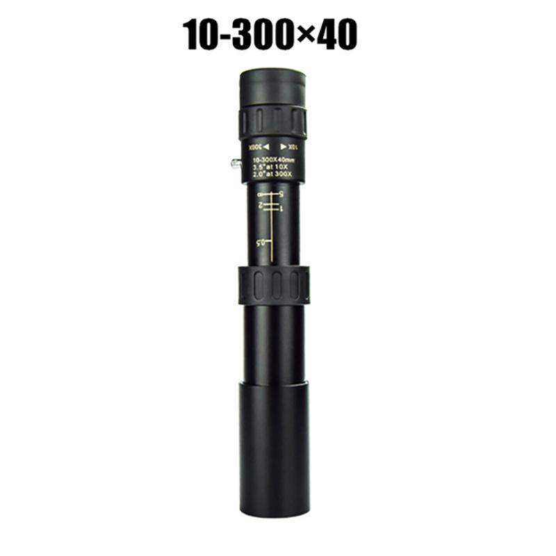 Portable 4K Single Lens Telescope, 10-300X40 Variable Zoom High Definition Portable Telescope, Telescope for Outdoor Camping Hunting Travel, Christmas Gift