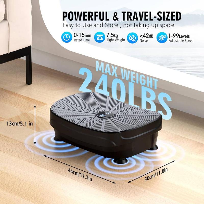 Vibration Plate Exercise Machine,Vibration Plate,Workout Equipment,Vibration Plate for Lymphatic Drainage,Vibrating Plate Exercise Machine,Waver Vibration Plate,Vibration Plates,Whole Body Workout Vibration Fitness Platform