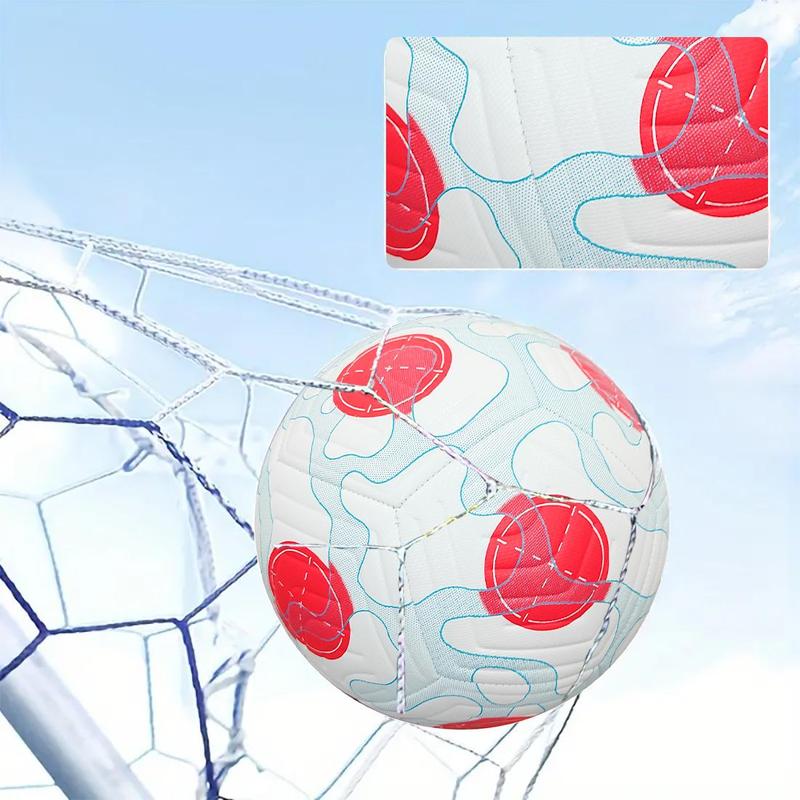 Size 5 Soccer Ball for Adults, Professional Training Football with Air Pump Needle & Storage Bag, Ball Sports Equipment for Indoor Outdoor Use, Summer Sports Gift